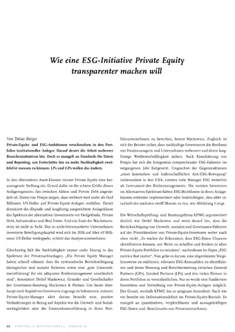Wie eine ESG-Initiative Private Equity transparenter machen will