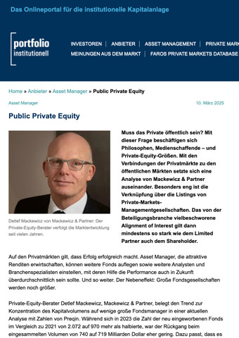 Keine getrennten Welten mehr: Public- und Private Equity im Wandel