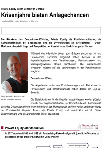 Krisenjahre bieten Anlagechancen
