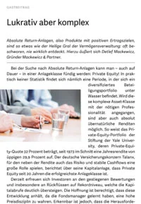 Lukrativ aber komplex