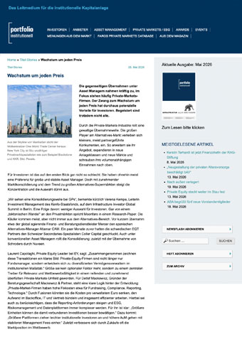 Private Equity Wachstum